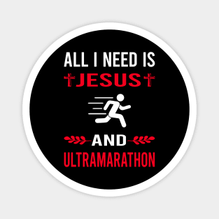 I Need Jesus And Ultramarathon Ultra Distance Running Magnet